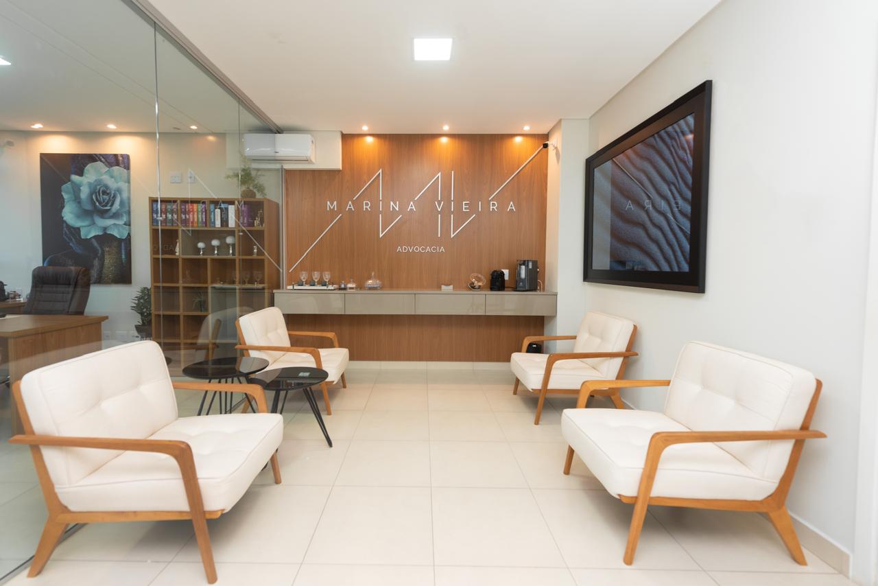 Recepção do escritório Marina Vieira Advocacia
